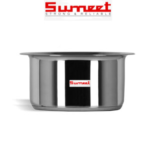 Sumeet Stainless Steel Cookware Set, 2.3 LTR, 1 Tope, 1 Lid (Steel)